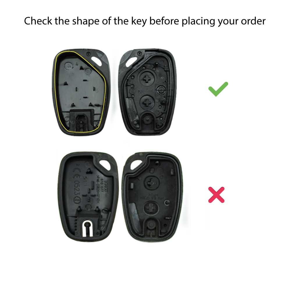 Carcasa Llave de Mando 2 Botones Compatible con Renault Trafic Master Nissan Interstar Primastar Kangoo Opel Vivaro