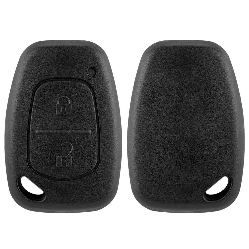 Carcasa Llave de Mando 2 Botones Compatible con Renault Trafic Master Nissan Interstar Primastar Kangoo Opel Vivaro