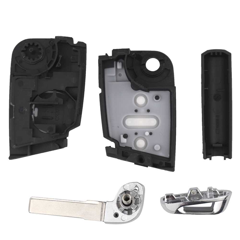 Carcasa Llave de Mando 3 Botones Compatible con Golf 7 GTI MK7 Skoda Octavia A7 Seat