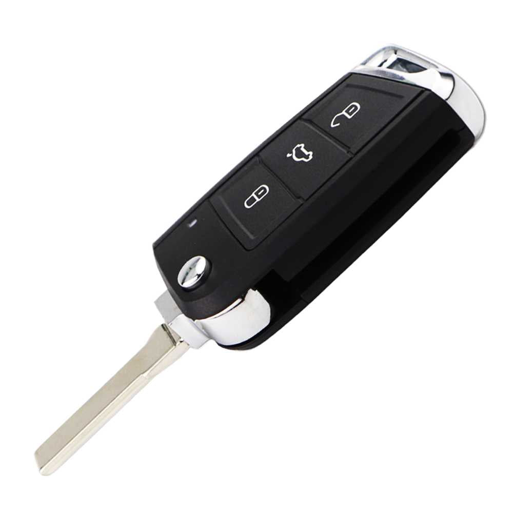 Carcasa Llave de Mando 3 Botones Compatible con Golf 7 GTI MK7 Skoda Octavia A7 Seat