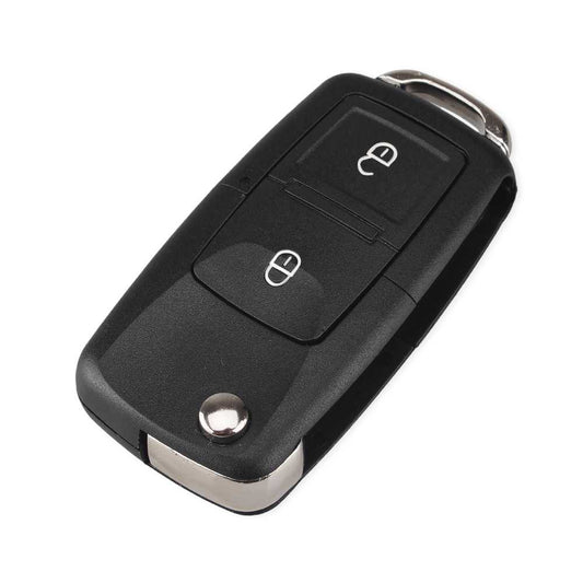 OcioDual Carcasa Mando Coche de 2 Botones Compatible con MK4 Bora Golf 4 5 6 Passat Polo Touran, Funda de Reemplazo para Llave