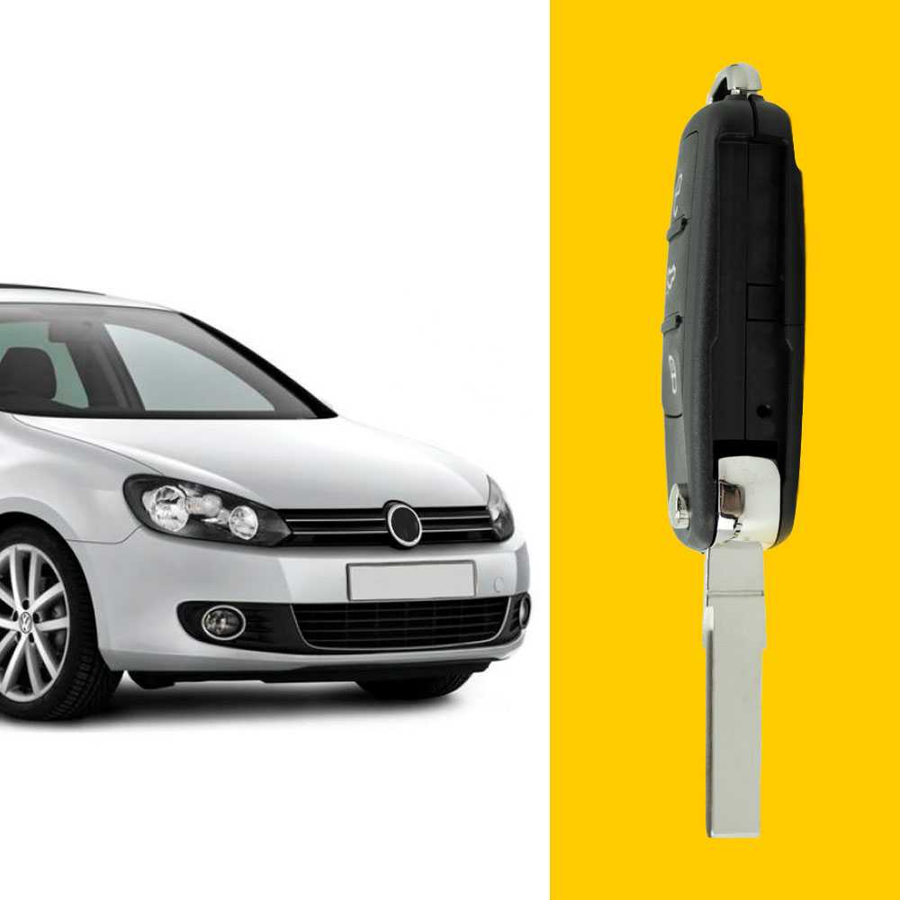 Carcasa Llave de Mando 3 Botones Compatible con Golf Mk6 T1guan Polo Passat CC Seat Skoda Octavia