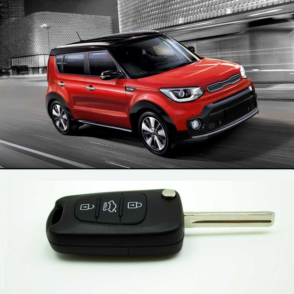 Carcasa Llave de Mando 3 Botones Compatible con KIA Rondo Sportage Soul
