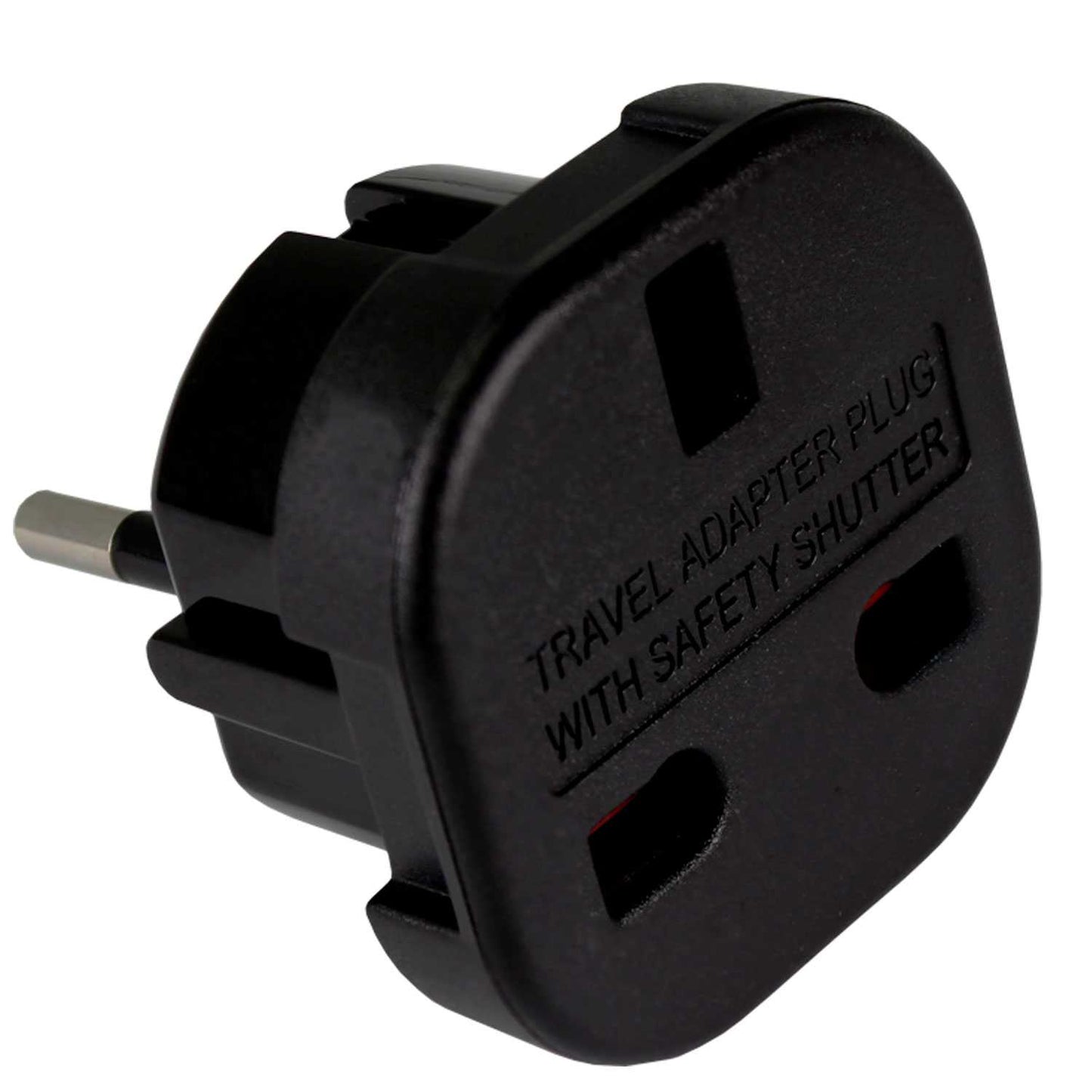 Adaptador de Enchufe UK a EU, Convertidor de 3 Pines a 2 Pines, Tipo G a Tipo C,E y F, Negro