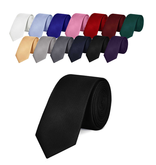 OcioDual Corbata Negra, Corbata Hombre, Clásica, Elegante para Celebraciones, Eventos, Corbatas Bodas, Fiestas, Empresarios,