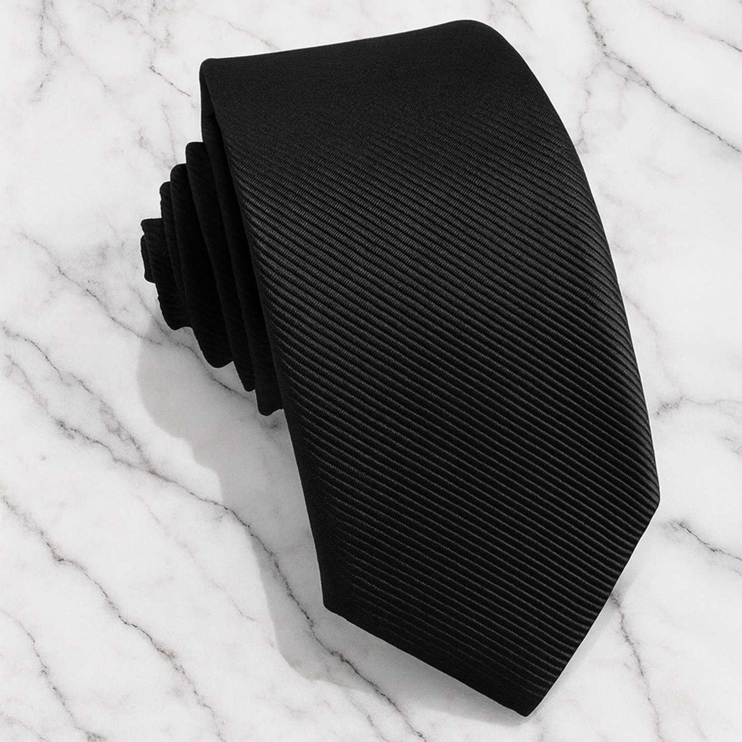 OcioDual Corbata Negra, Corbata Hombre, Clásica, Elegante para Celebraciones, Eventos, Corbatas Bodas, Fiestas, Empresarios,