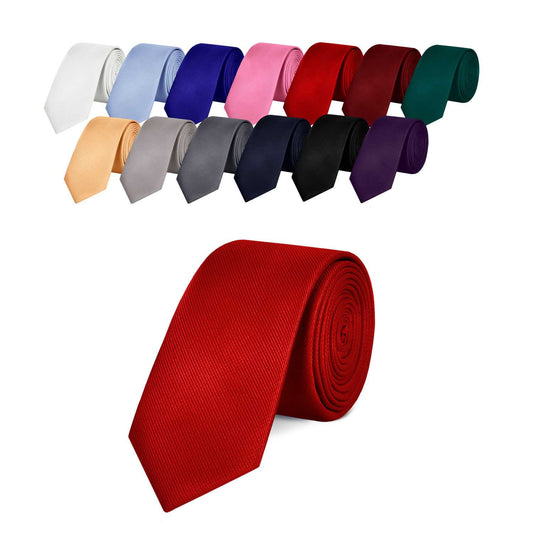 OcioDual Corbata Roja, Corbata Hombre, Clásica, Elegante para Celebraciones, Eventos, Corbatas Bodas, Fiestas, Empresarios,