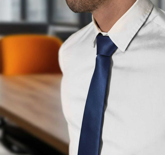 OcioDual Corbata Azul Marino, Corbata Hombre, Clásica, Elegante para Celebraciones, Eventos, Corbatas Bodas, Fiestas,