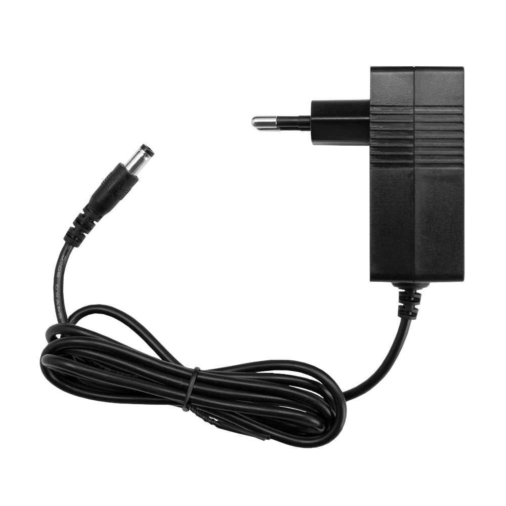 Adaptador de Corriente 12V 2A Conector DC 5.5mm, Fuente de Alimentación jack de conexión 5,5mm Exterior y 2,5mm Interno, Input 100-240V~50/60Hz 0.8A Max, Output 12V~2.0A