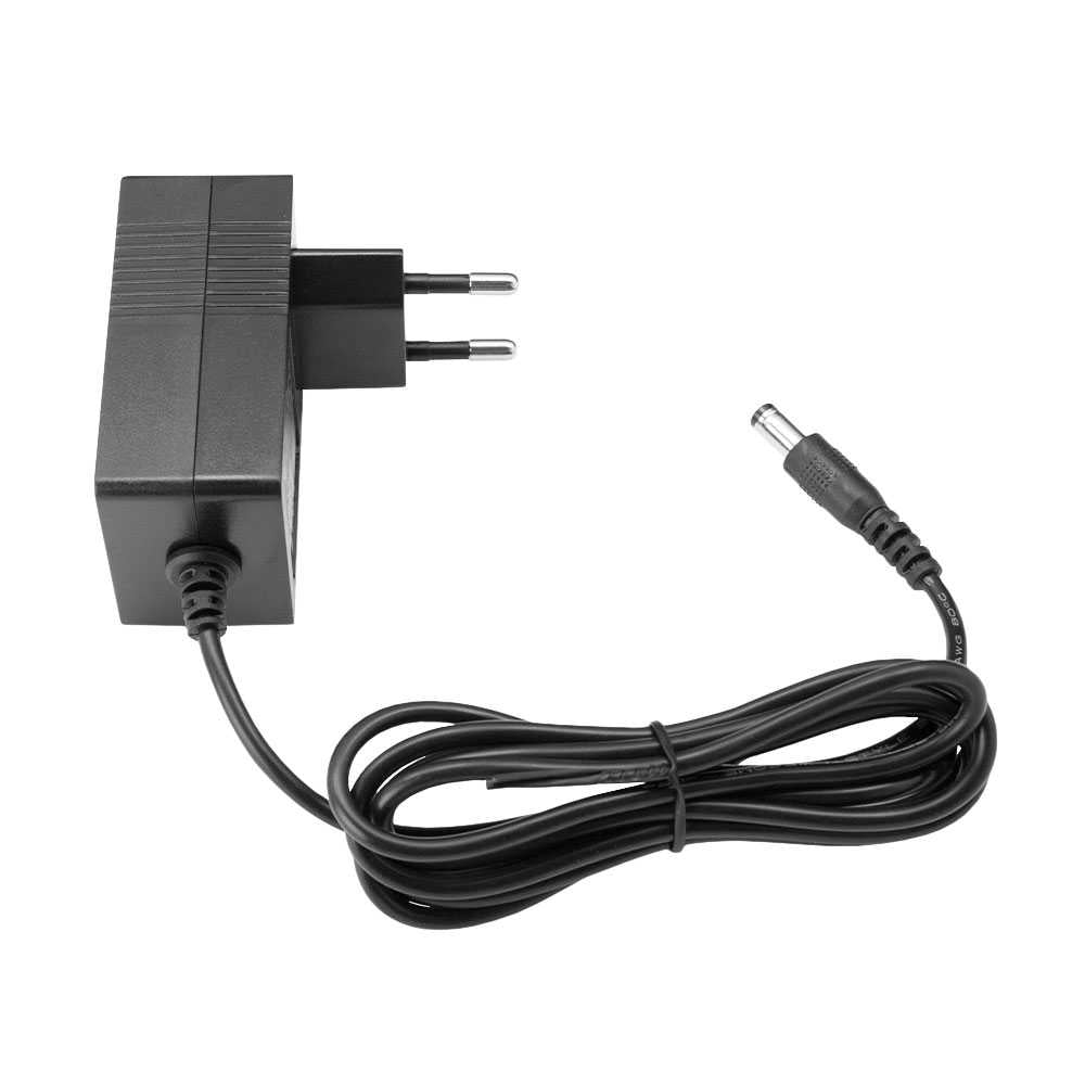 Adaptador de Corriente 12V 2A Conector DC 5.5mm, Fuente de Alimentación jack de conexión 5,5mm Exterior y 2,5mm Interno, Input 100-240V~50/60Hz 0.8A Max, Output 12V~2.0A