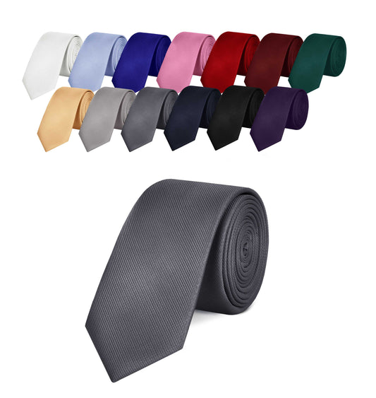 OcioDual Corbata Gris, Corbata Hombre, Clásica, Elegante para Celebraciones, Eventos, Corbatas Bodas, Fiestas, Empresarios,