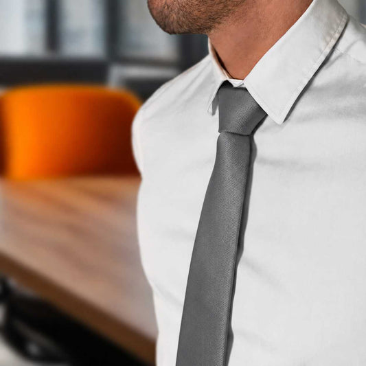 OcioDual Corbata Gris, Corbata Hombre, Clásica, Elegante para Celebraciones, Eventos, Corbatas Bodas, Fiestas, Empresarios,