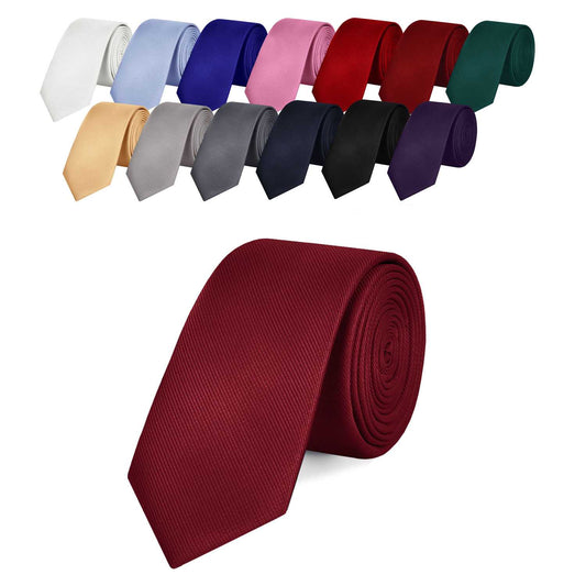 OcioDual Corbata Burdeos Hombre, Corbatas de Hombre Modernas, Corbata Elegante Patrón Diagonal para Traje de Boda, Negocios,