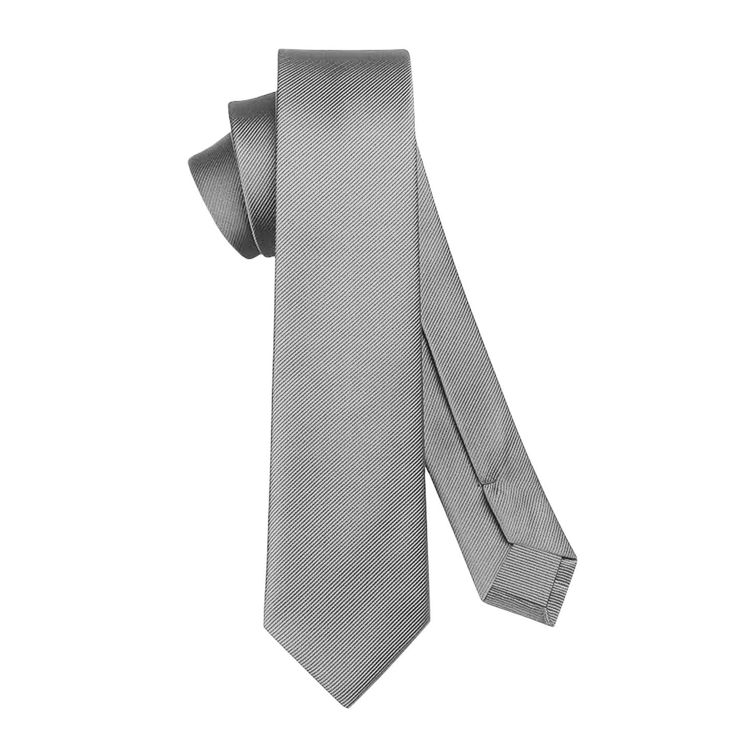 Corbata Gris Claro Clásica Hecha a mano, Elegante para Celebraciones, Eventos, Bodas, Fiestas y Business, Corbata de Hombre