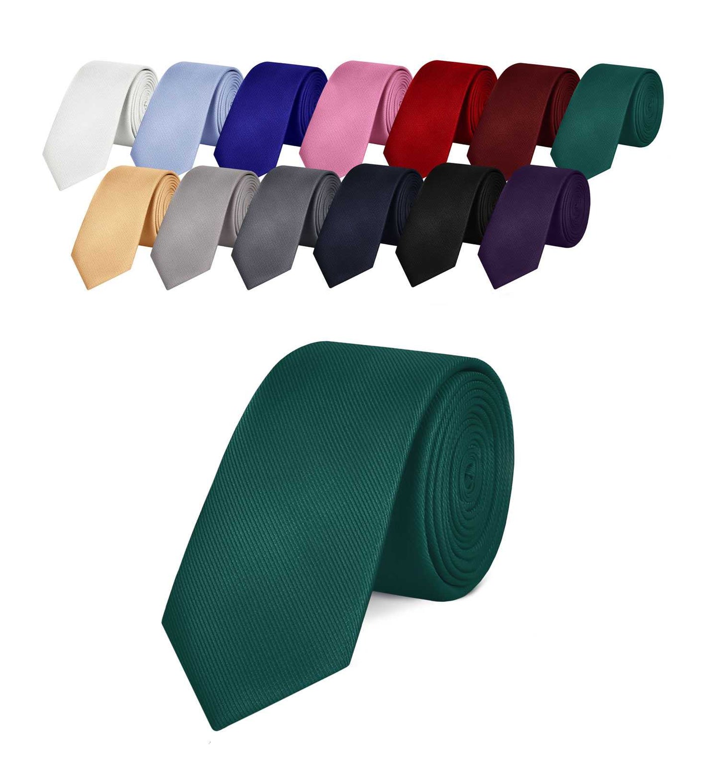 OcioDual Corbata Verde, Corbata Hombre, Clásica, Elegante para Celebraciones, Eventos, Corbatas Bodas, Fiestas, Empresarios,