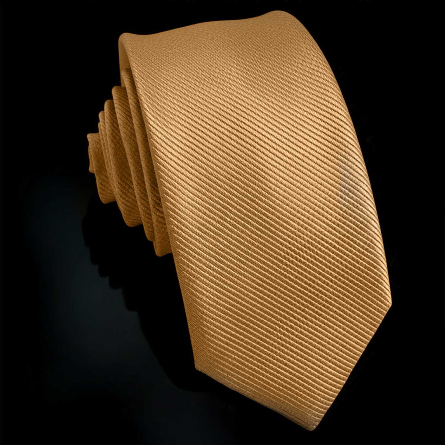 OcioDual Corbata Oro Hombre, Corbatas de Hombre Modernas, Corbata Elegante Patrón Diagonal para Traje de Boda, Negocios,