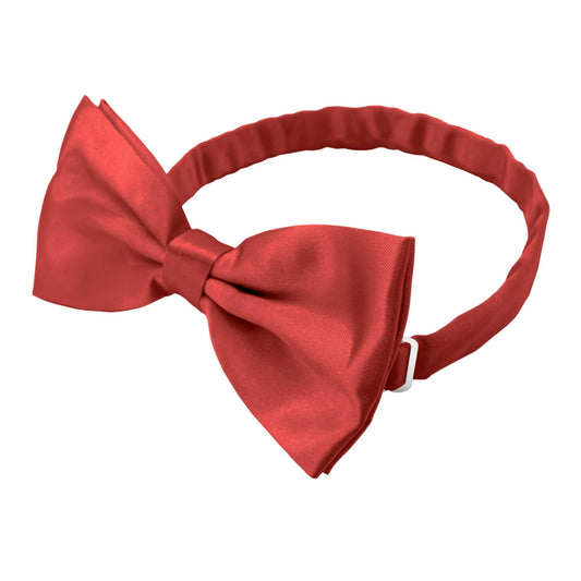 Pajarita Elegante para Hombre de color Granate Diseño Unicolor con Cierre de Gancho Clip Ajustable, 12cm x 6cm, Celebraciones, Fiestas, Trabajo, Bodas y Eventos
