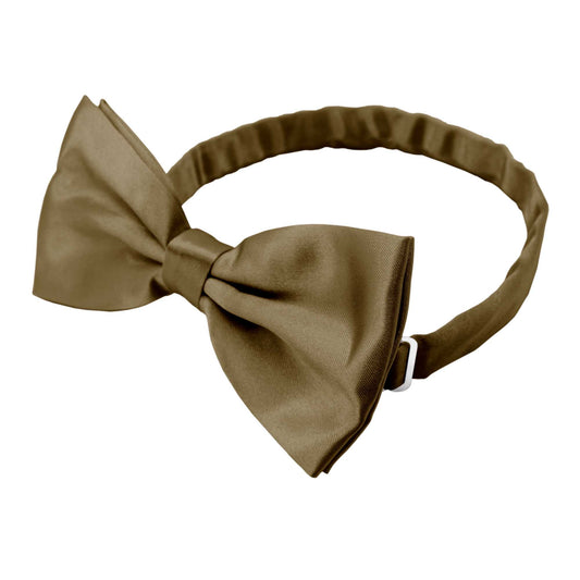 Pajarita Elegante para Hombre de color Wengué Diseño Unicolor con Cierre de Gancho Clip Ajustable, 12cm x 6cm, Celebraciones, Fiestas, Trabajo, Bodas y Eventos