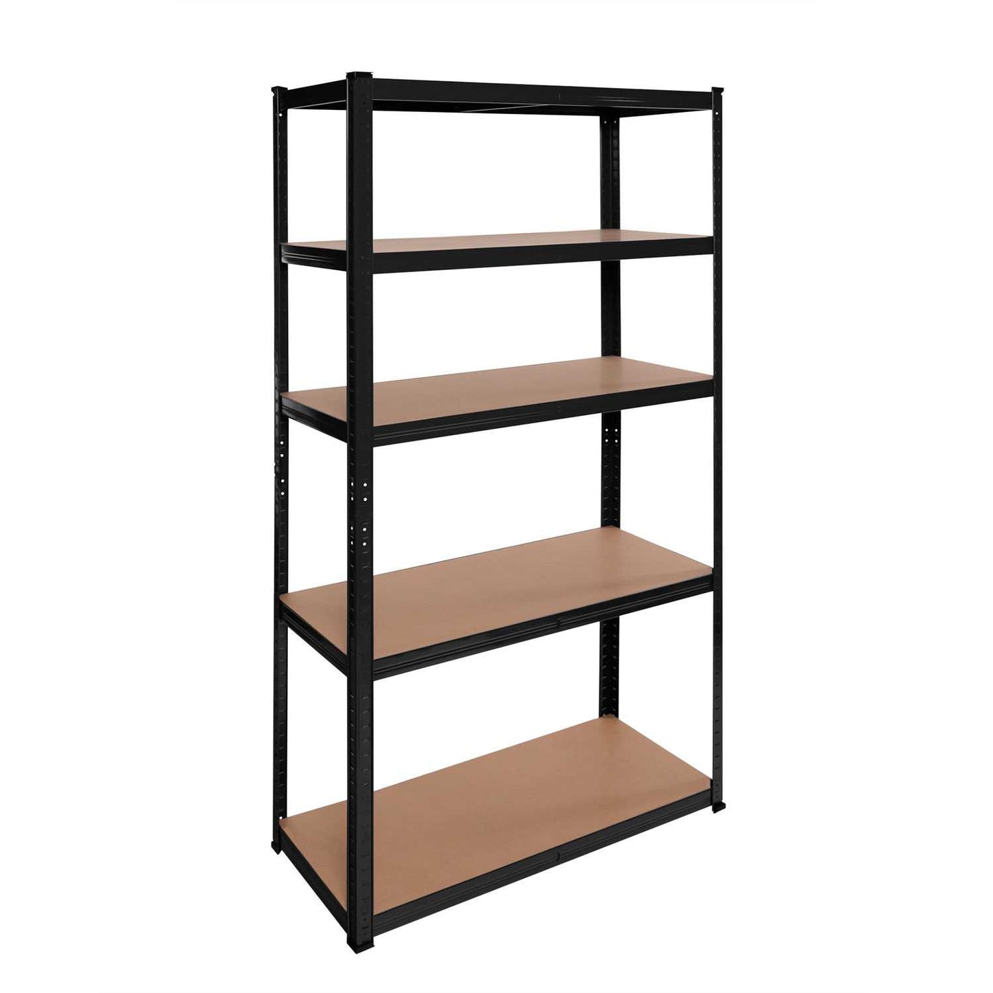 Estantería Metálica Essential Negro, Ideal para Hogar, Garaje, Cocina, Oficina, Multiusos