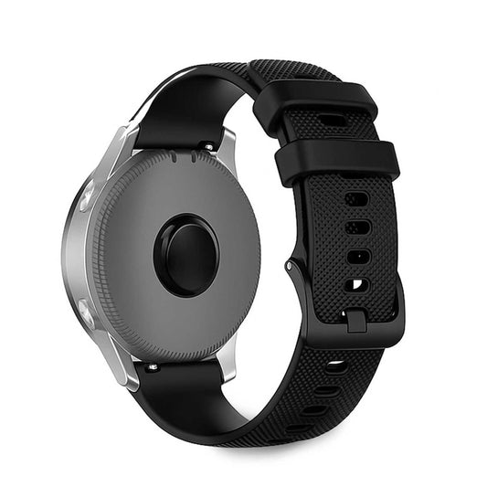 Correa Reloj de Silicona Color Negro de 20mm, Repuesto para Reloj Inteligente y Tradicional Universal, Liberación