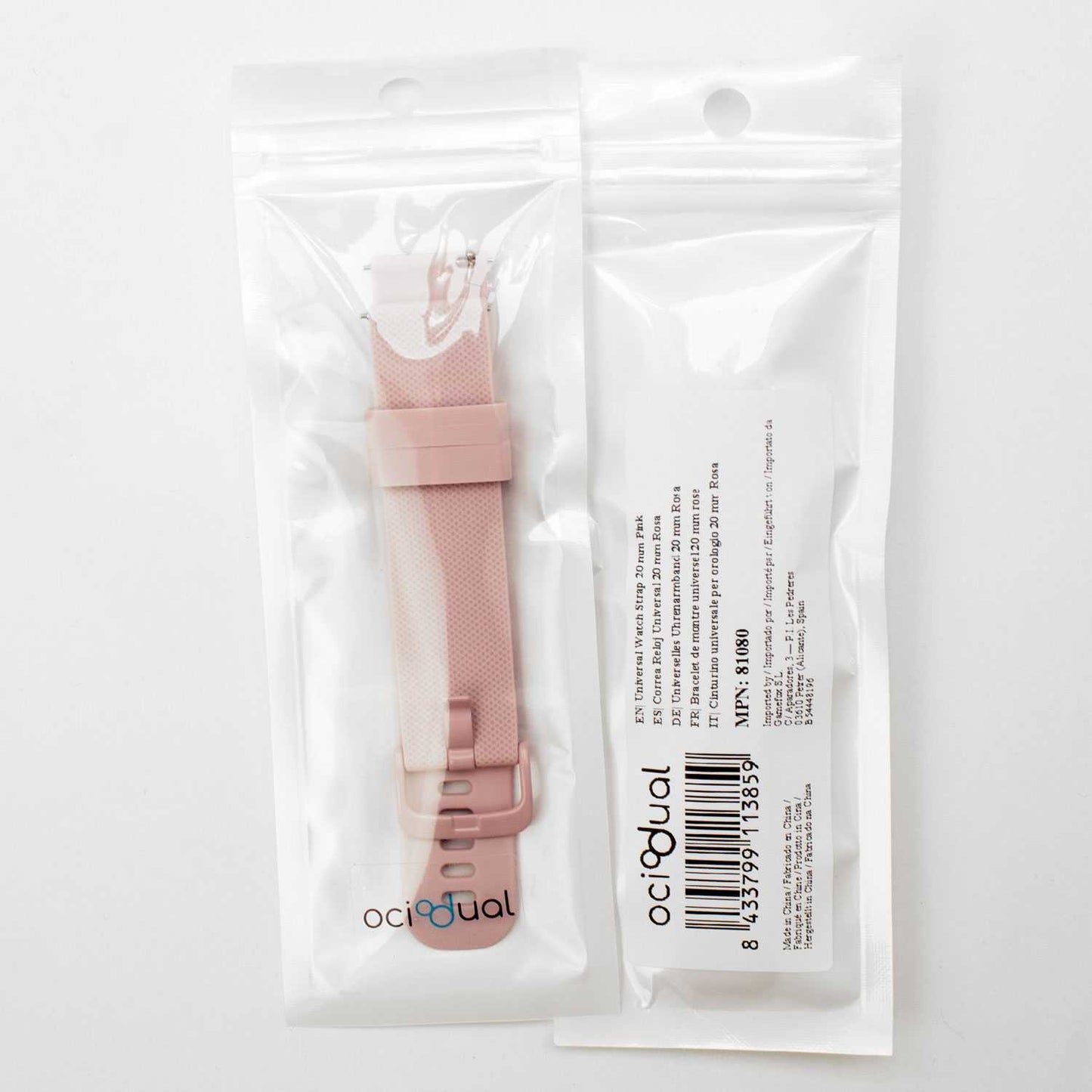 Correa Compatible con Amazfit GTS, Compatible con Forerunner 245-645, correa de 20mm color Rosa, longitud: 92mm-120mm