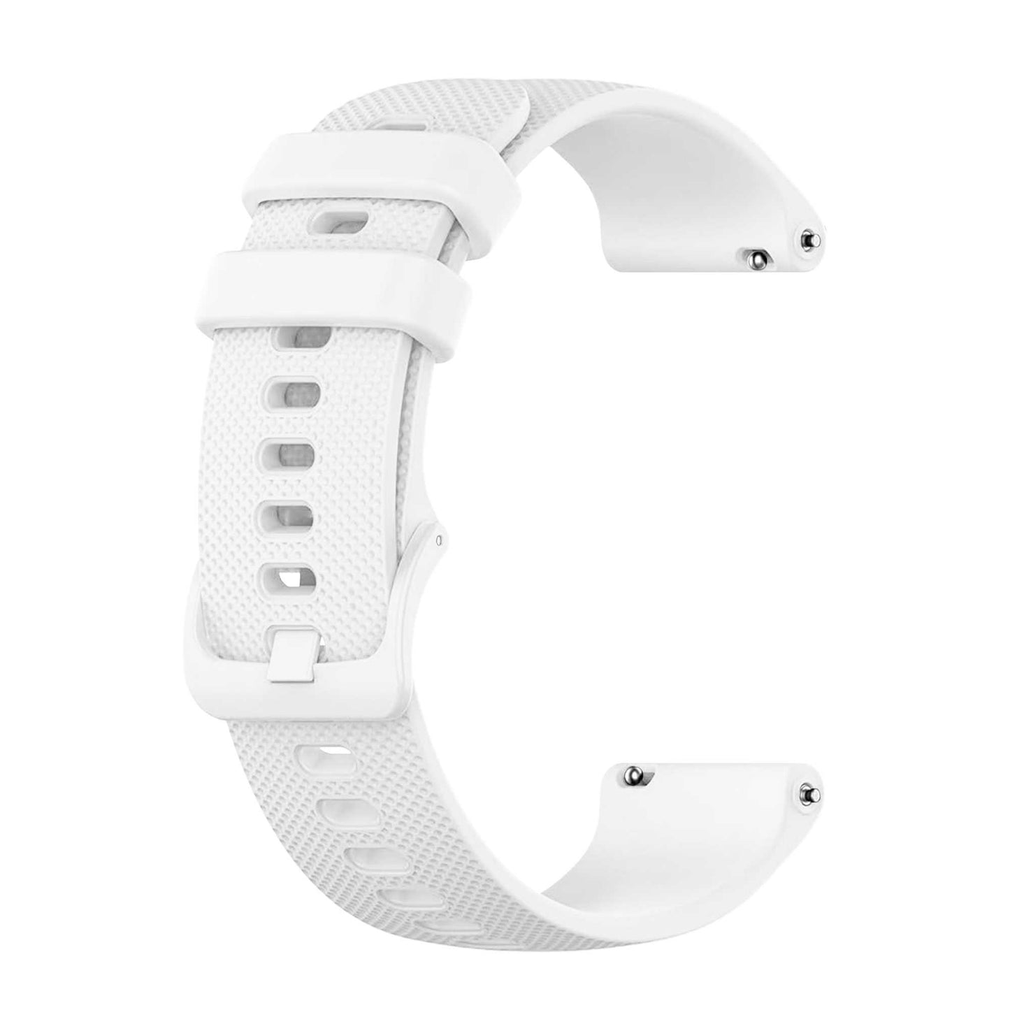 Correa Reloj de Silicona Color Blanco de 22mm, Repuesto para Reloj Inteligente y Tradicional Universal, Liberación