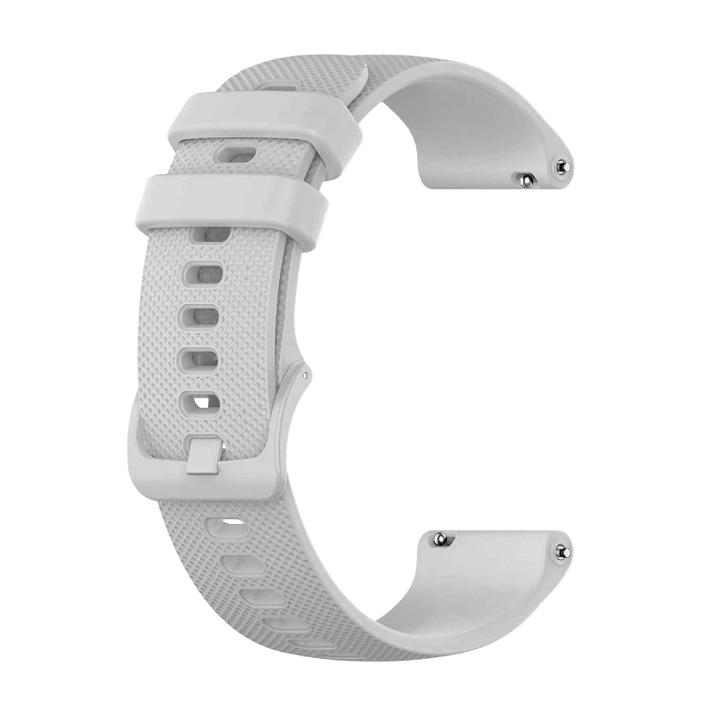 Correa Reloj de Silicona Color Gris de 22mm, Repuesto para Reloj Inteligente y Tradicional Universal, Liberación