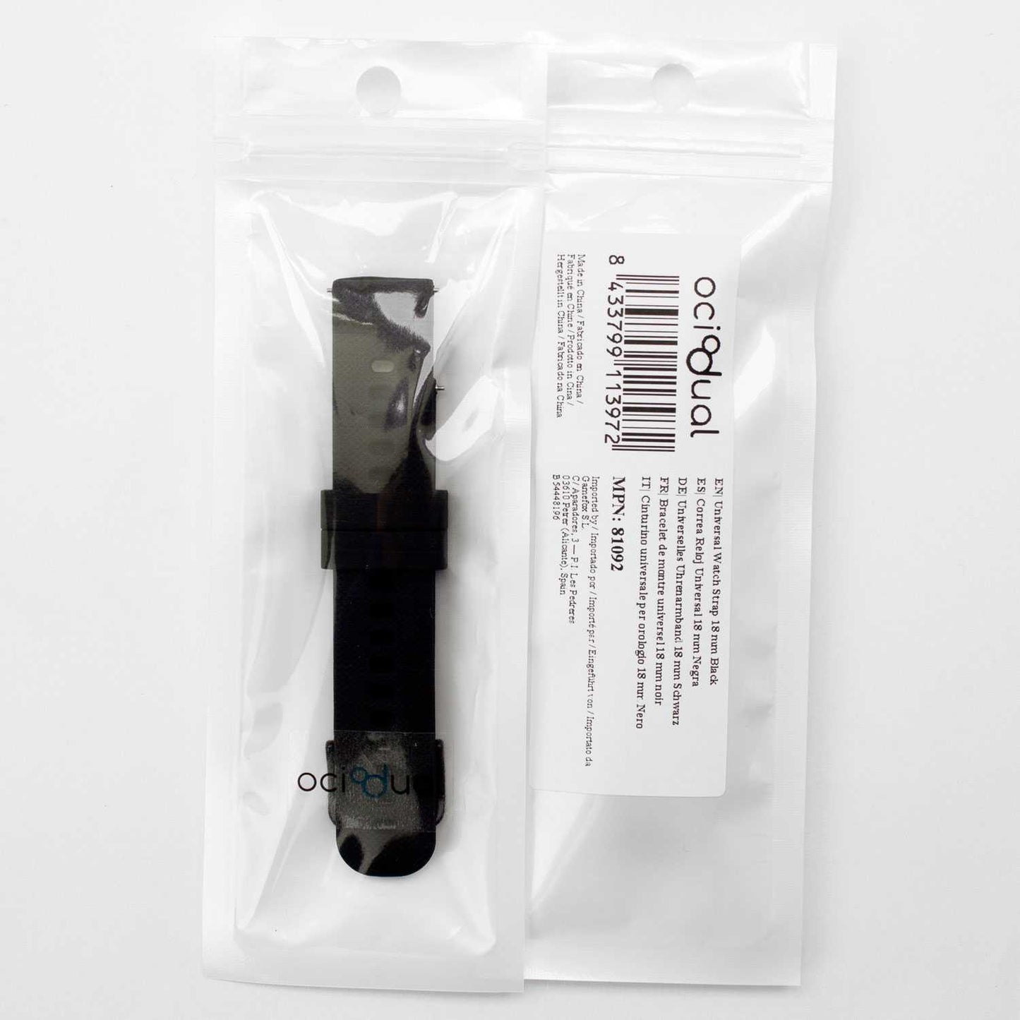 OcioDual Correa Reloj 18mm, Correa Smartwatch, Liberación Rápida, Correas Reloj Inteligente, Recambios para Relojes Inteligentes