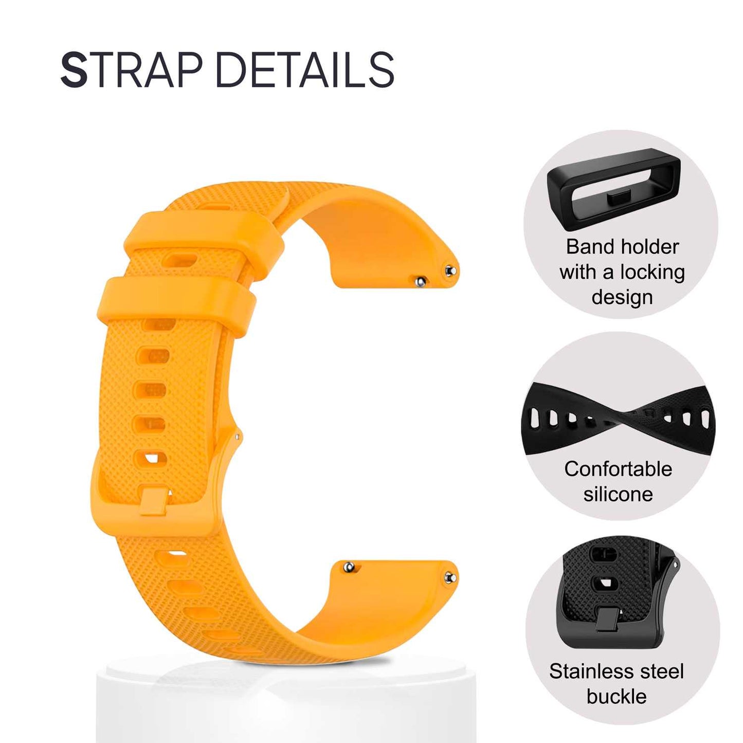 OcioDual Correa Reloj 18mm, Correa Smartwatch, Liberación Rápida, Correas Reloj Inteligente, Recambios para Relojes Inteligentes