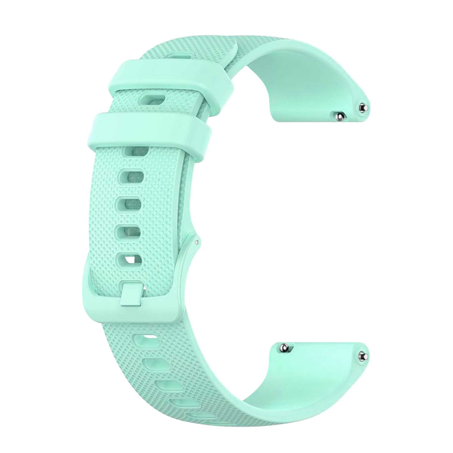 Correa Reloj de Silicona Color Turquesa de 18mm, Repuesto para Reloj Inteligente y Tradicional Universal, Liberación