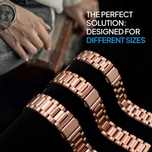 Correa Reloj Correa Metálica Acero Inoxidable Color Rosa Oro 22mm Correa Reloj Inteligente Reloj Hombre Smartwatch Mujer