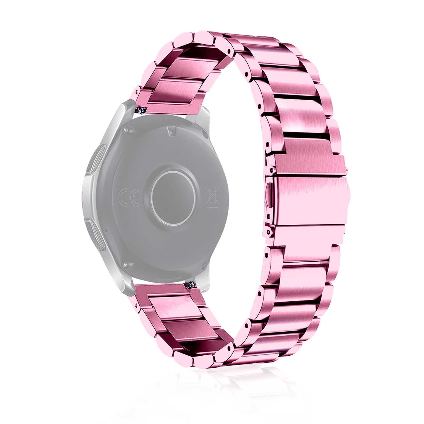 Correa Reloj Correa Metálica Acero Inoxidable Color Rosa 22mm Correa Reloj Inteligente Reloj Hombre Smartwatch Mujer