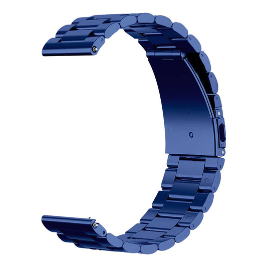 Correa Metálica para Reloj de Liberación Rápida, Pulsera Reloj de Acero Inoxidable de Color Azul, Medida: 22 mm