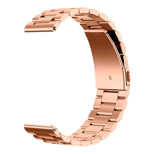 Correa Metálica para Reloj de Liberación Rápida, Pulsera Reloj de Acero Inoxidable de Color Rosa Oro, Medida: 20mm