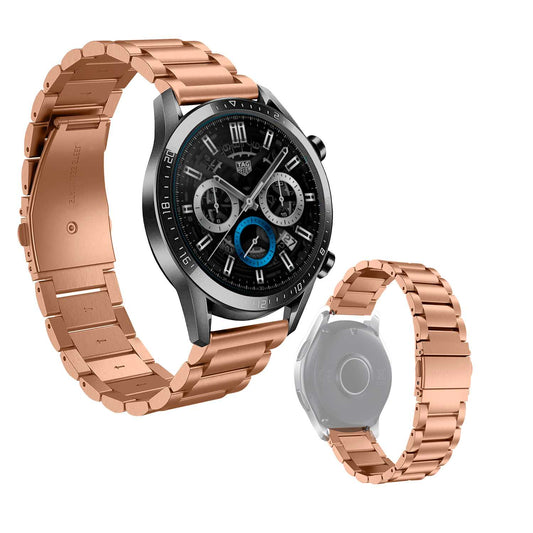 Correa Metálica para Reloj de Liberación Rápida, Pulsera Reloj de Acero Inoxidable de Color Rosa Oro, Medida: 20mm