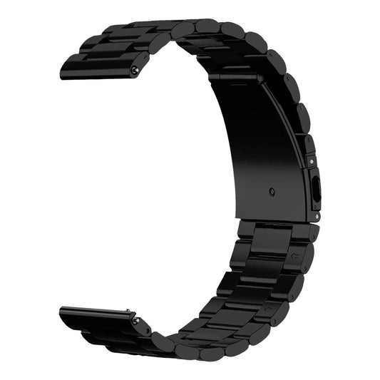 Correa Metálica para Reloj de Liberación Rápida, Pulsera Reloj de Acero Inoxidable de Color Negro, Medida: 20mm