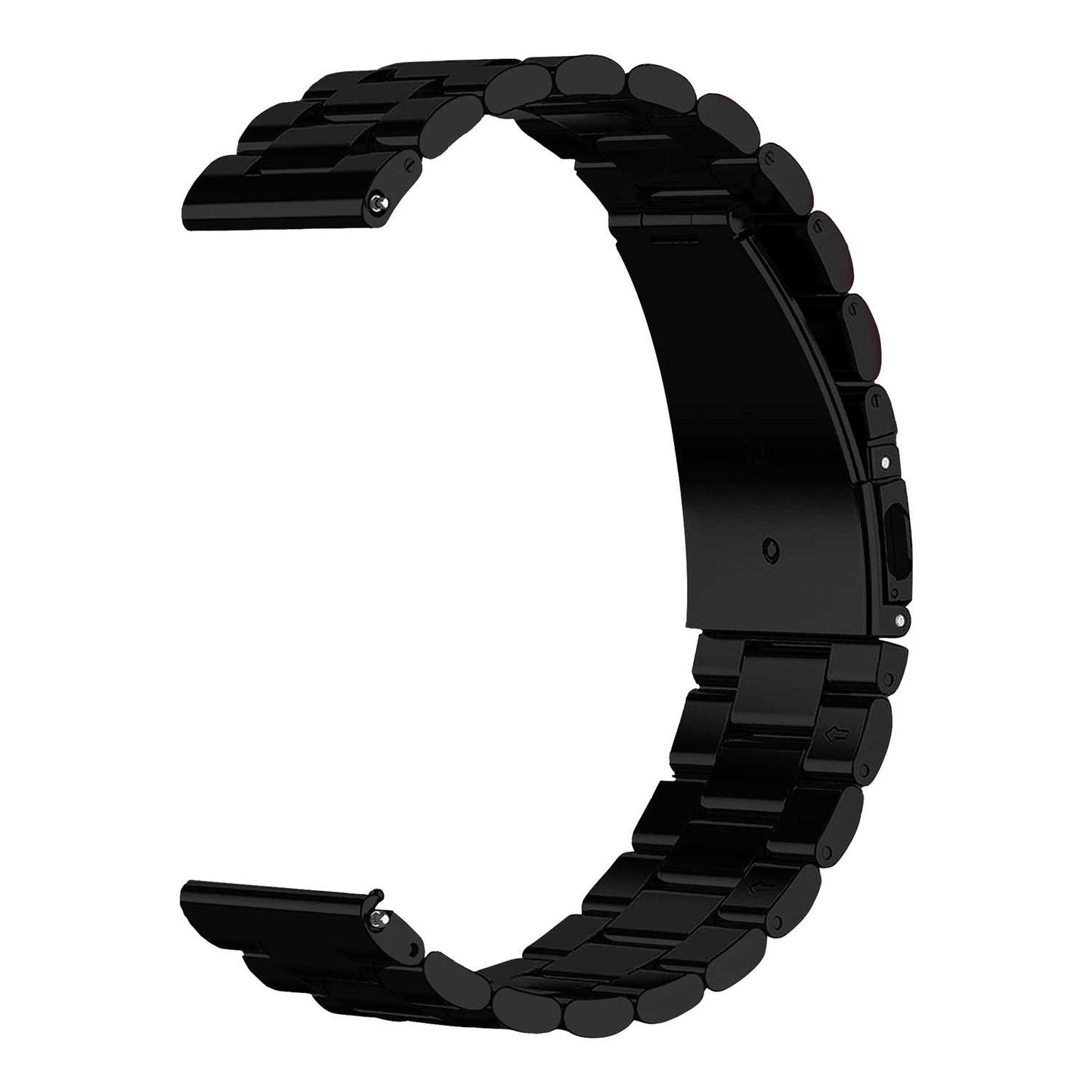 Correa Reloj Correa Metálica Acero Inoxidable Color Negro 18mm Correa Reloj Inteligente Reloj Hombre Smartwatch Mujer