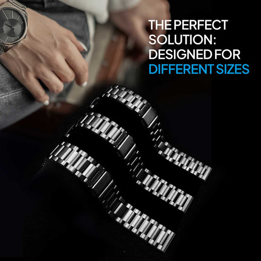 Correa Reloj Correa Metálica Acero Inoxidable Color Negro 18mm Correa Reloj Inteligente Reloj Hombre Smartwatch Mujer