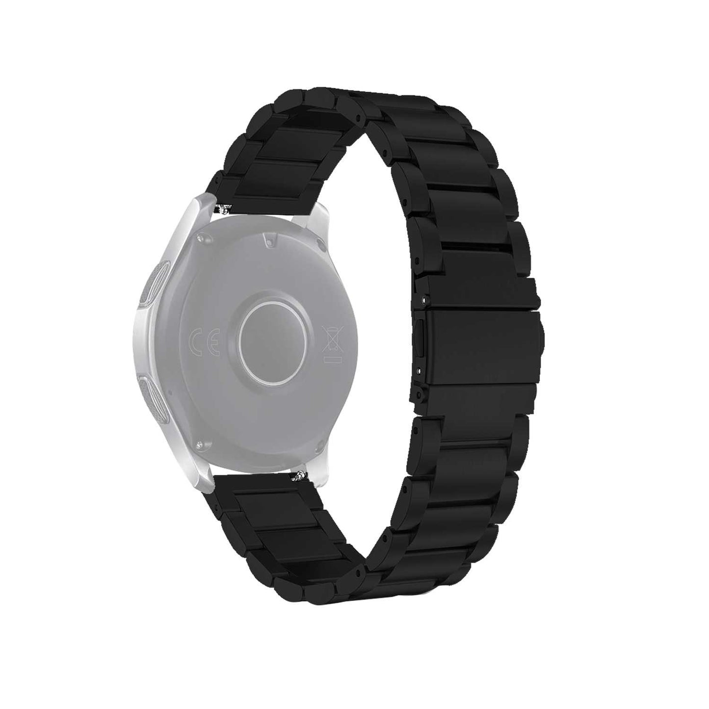 Correa Reloj Correa Metálica Acero Inoxidable Color Negro 18mm Correa Reloj Inteligente Reloj Hombre Smartwatch Mujer