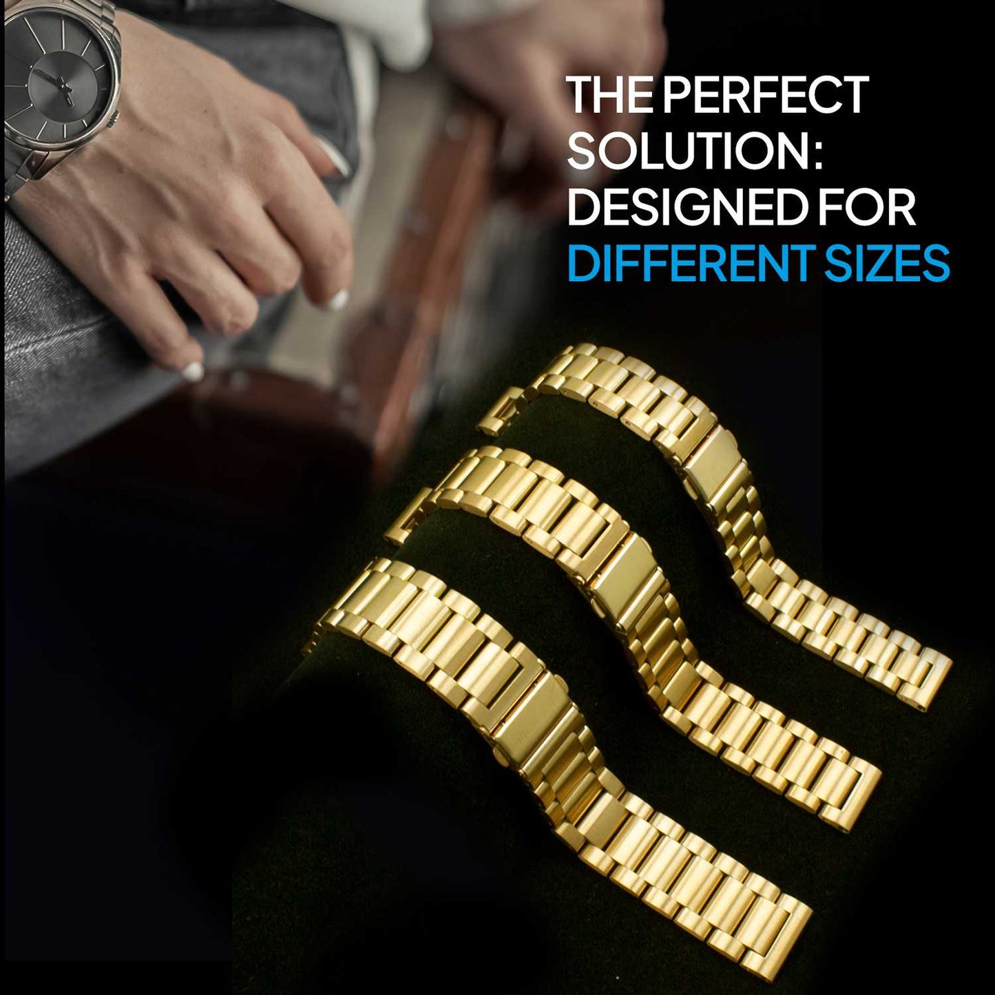 Correa Reloj Correa Metálica Acero Inoxidable Color Oro 14mm Correa Reloj Inteligente Reloj Hombre Smartwatch Mujer