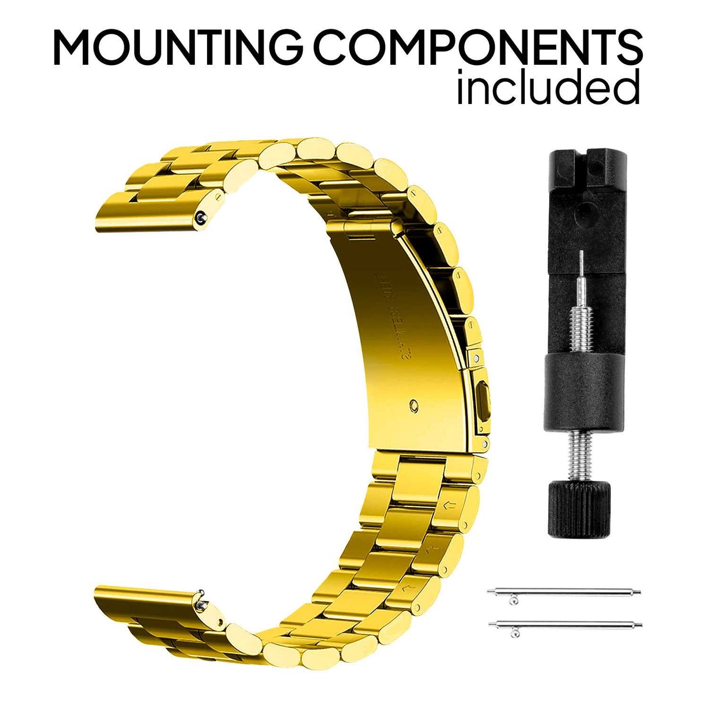 Correa Reloj Correa Metálica Acero Inoxidable Color Oro 14mm Correa Reloj Inteligente Reloj Hombre Smartwatch Mujer