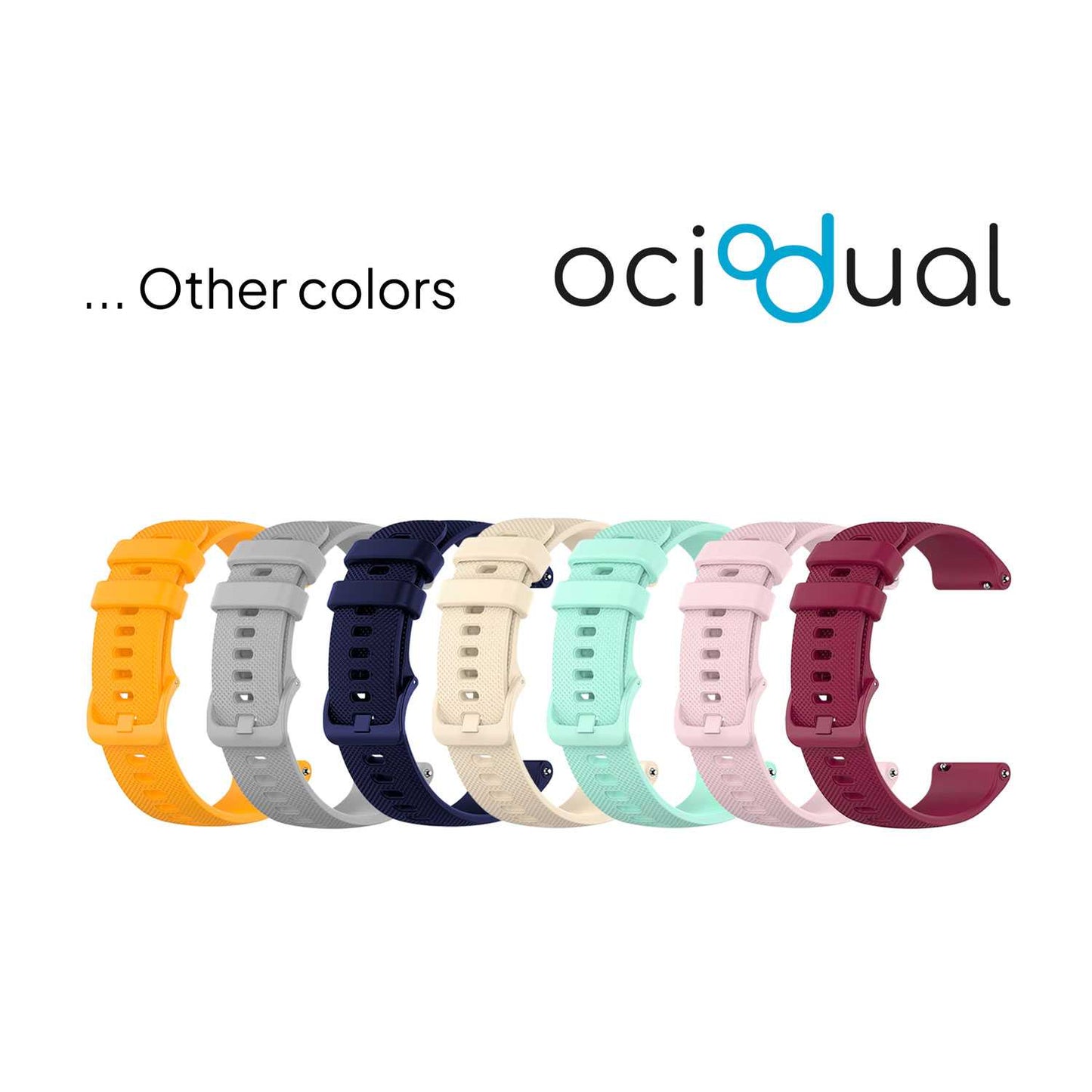 Pack de 3 Correas de Silicona para Reloj,22mm, Smartwatch con liberación rápida, Compatible con Amazfit, Garmin, Samsung Galaxy Watch, para Hombre y Mujer,Negro/Blanco/Verde Militar