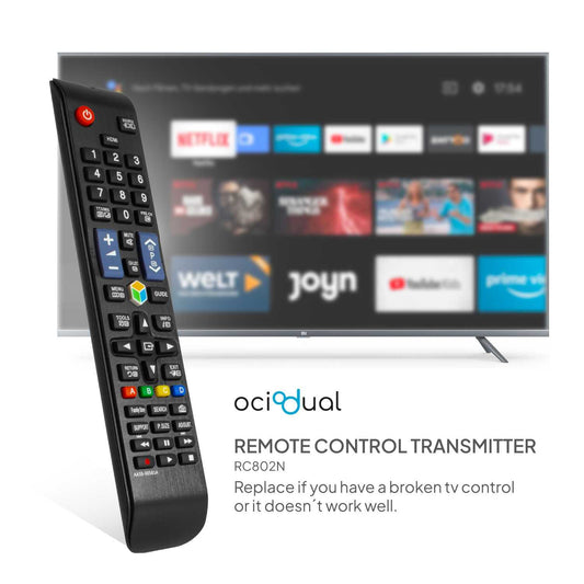 OcioDual Mando a Distancia para Televisor, Negro Compatible con AA59-00581A, UE32F / UE40F / UE46 / UE50 / UE55 / PS51 / PS60 /