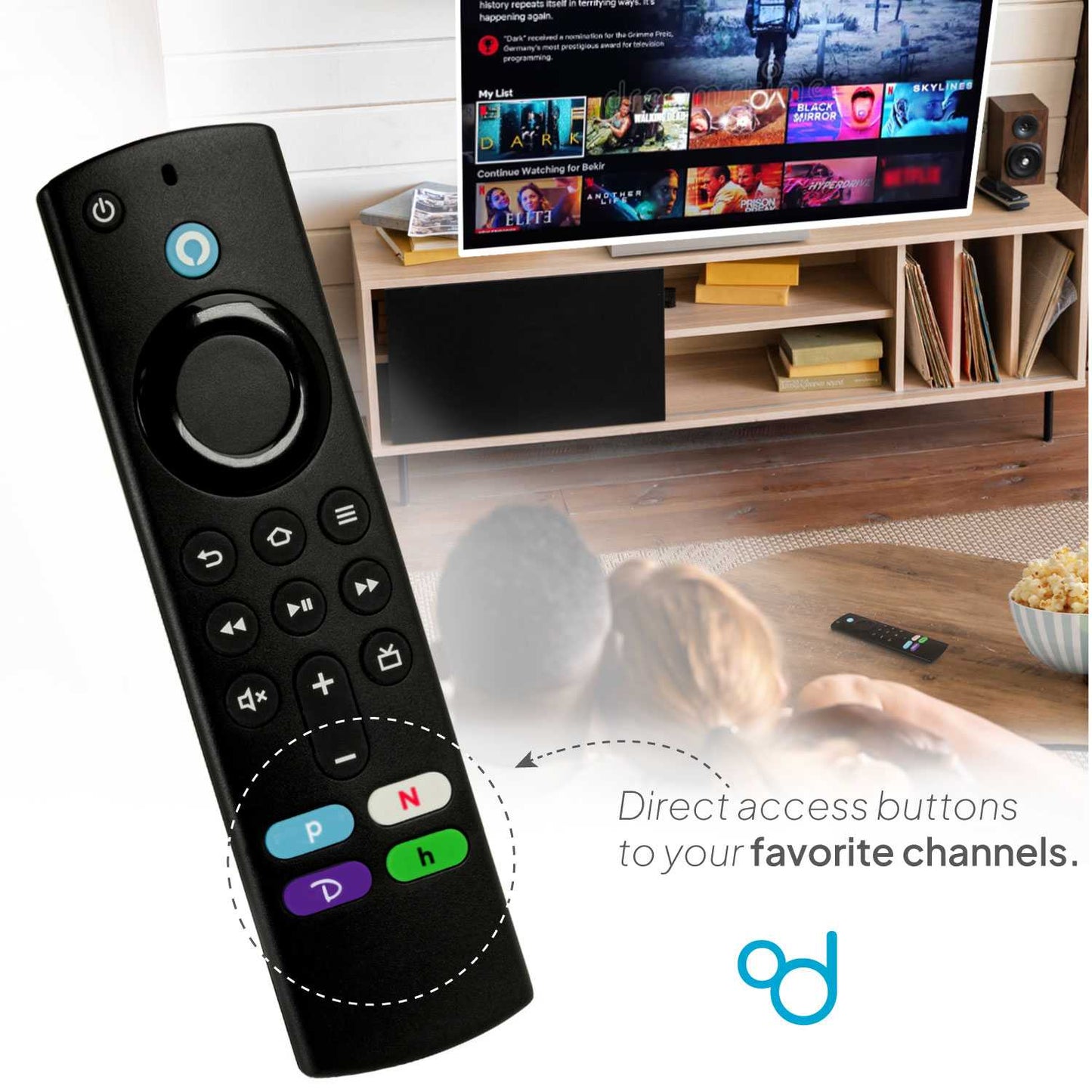 Mando para TV Firestick L5B83G con Función por Voz Alexa , Control Remoto Totalmente Compatible con Fire TV Stick 4K, 4K