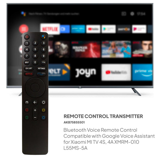 Mando a Distancia para Xiaomi TV XMRM-010 con Control de Voz,  Bluetooth, Google Voice Assistant, Compatible con Mi TV 4S