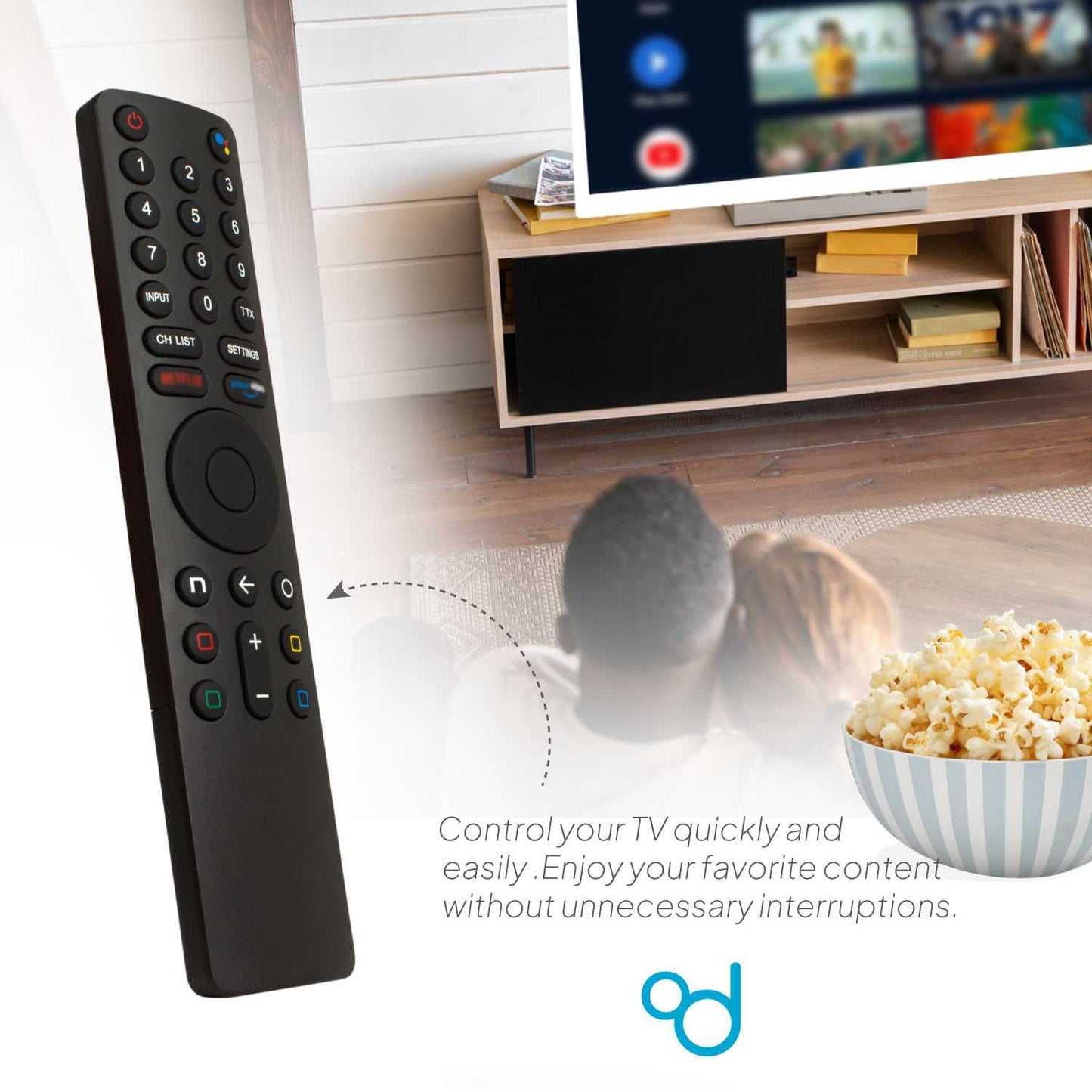 Mando a Distancia para Xiaomi TV XMRM-010 con Control de Voz,  Bluetooth, Google Voice Assistant, Compatible con Mi TV 4S