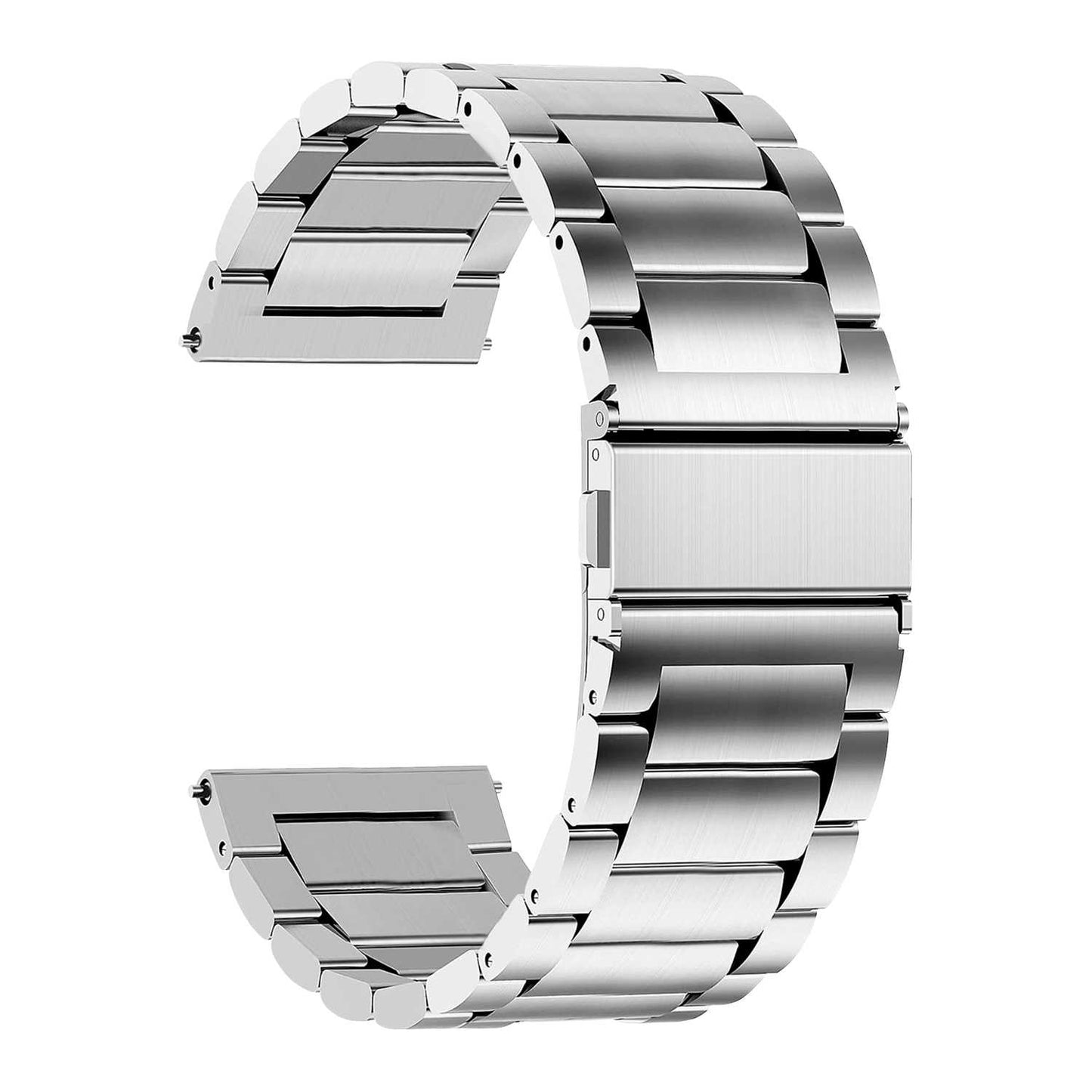 Correa Reloj Correa Metálica Acero Inoxidable Color Plata 24mm Correa Reloj Inteligente Reloj Hombre Smartwatch Mujer