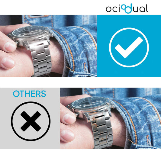 Correa Reloj Correa Metálica Acero Inoxidable Color Oro 24mm Correa Reloj Inteligente Reloj Hombre Smartwatch Mujer