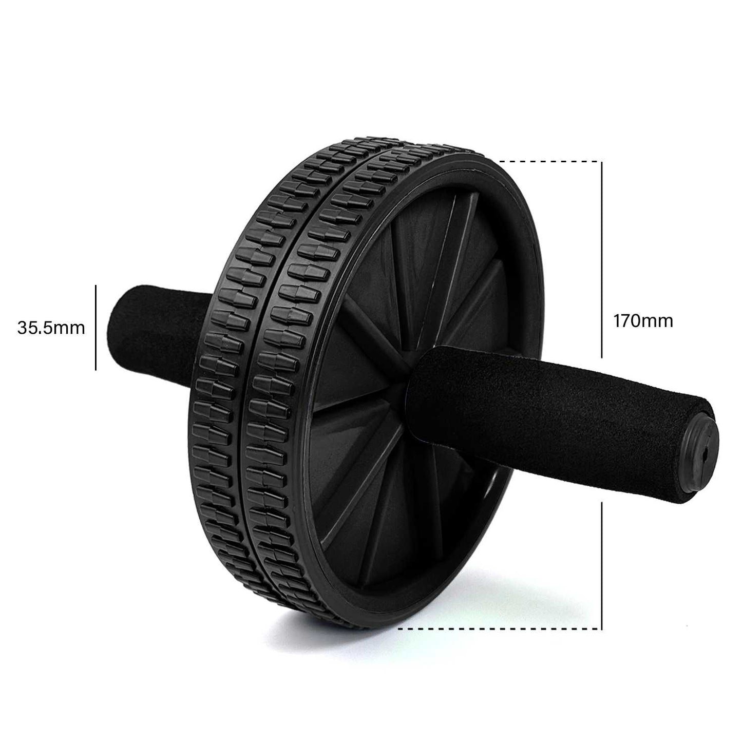 OcioDual Rueda Abdominal, Rodillo Abdominales, Rueda Abdominales con Mango, Ejercicio en Casa, Gym en Casa, Core, Flexibilidad y