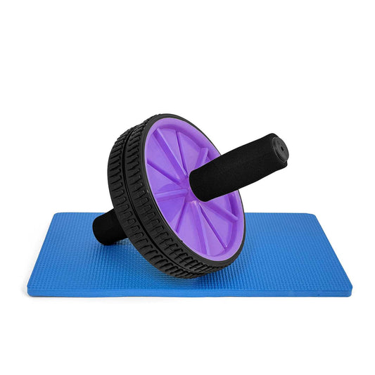 OcioDual Rueda Abdominal, Rodillo Abdominales, Rueda Abdominales con Mango, Ejercicio en Casa, Gym en Casa, Core, Flexibilidad y
